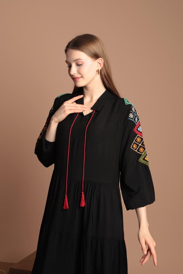 viscose-fabric-womens-dress-black-bb9f